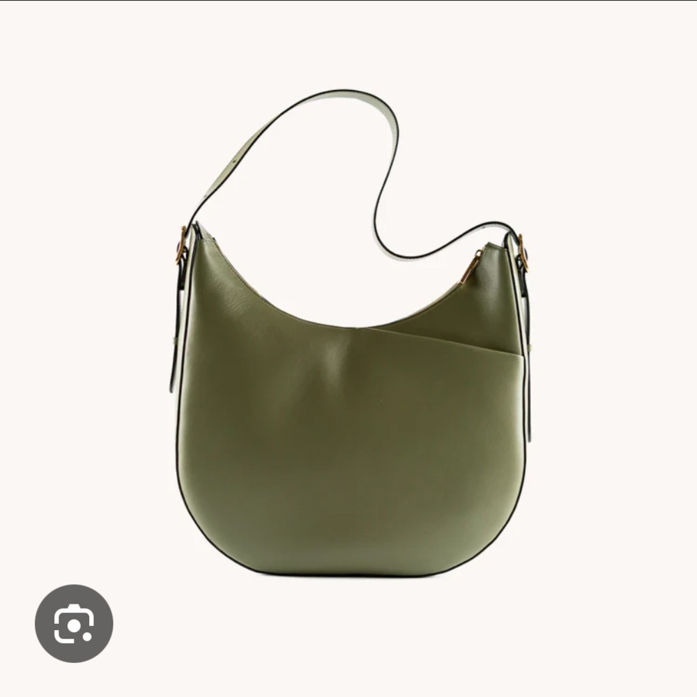 Senreve Fortuna Olive Green Hobo Shoulder Bag (Fits 14ā Laptop/iPad/Tablet)